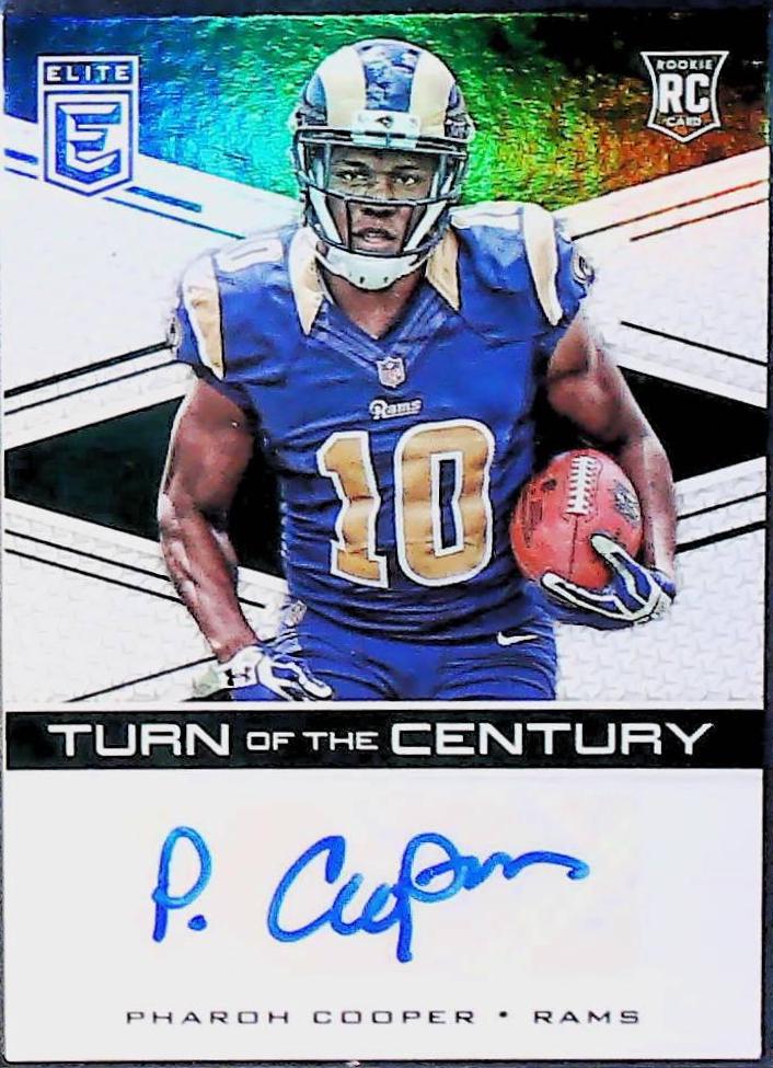 Pharoh Cooper Football Cards 2016 Panini Donruss Elite Turn of the Century Autographs