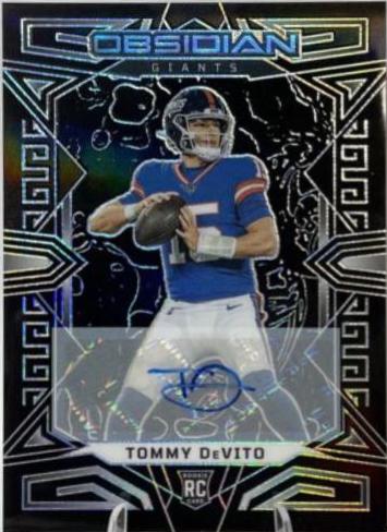 Tommy DeVito #168 2023 Panini Obsidian Signature Football