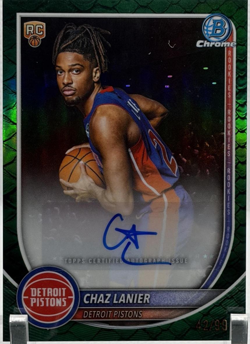 Chaz Lanier [Reptilian Green Refractor] #BCV-38