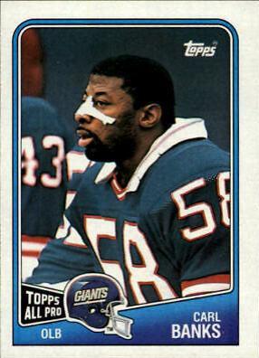 Carl Banks #282 Football Cards 1988 Topps