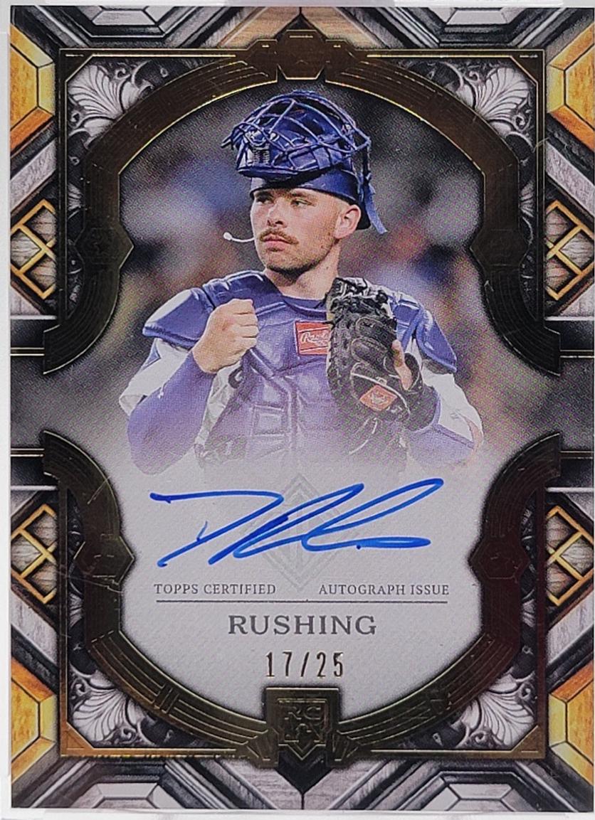Dalton Rushing #TCRSA-DR 2025 Topps Transcendent Rookie Showcase Autograph Baseball