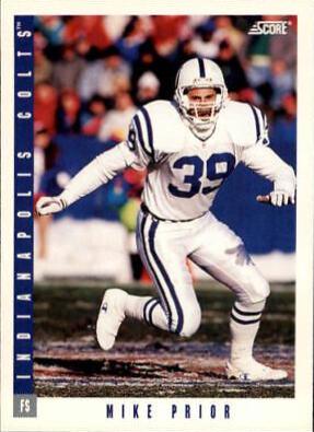 Mike Prior #215 Football Cards 1993 Panini Score