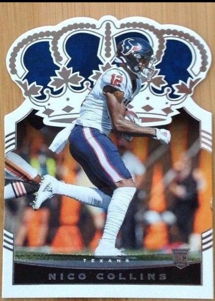 Nico Collins #CR-32 Football Cards 2021 Panini Chronicles Crown Royale