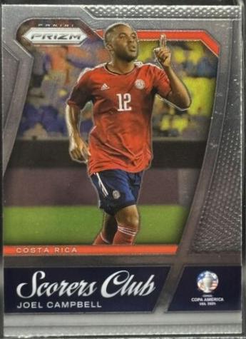Joel Campbell #7 Soccer Cards 2024 Panini Prizm Copa America Scorers Club