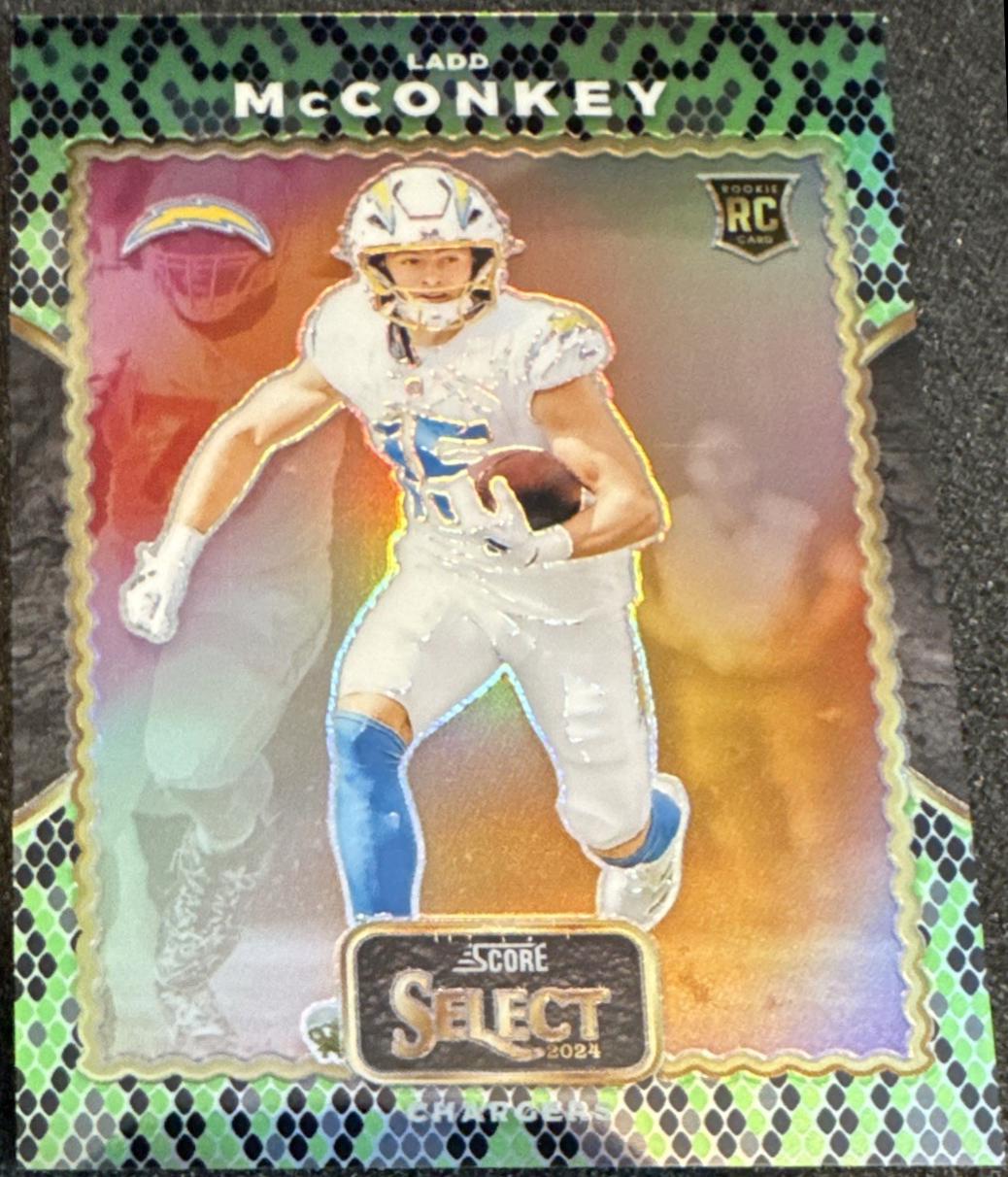 Ladd McConkey [Green Black Snakeskin Prizm] #25