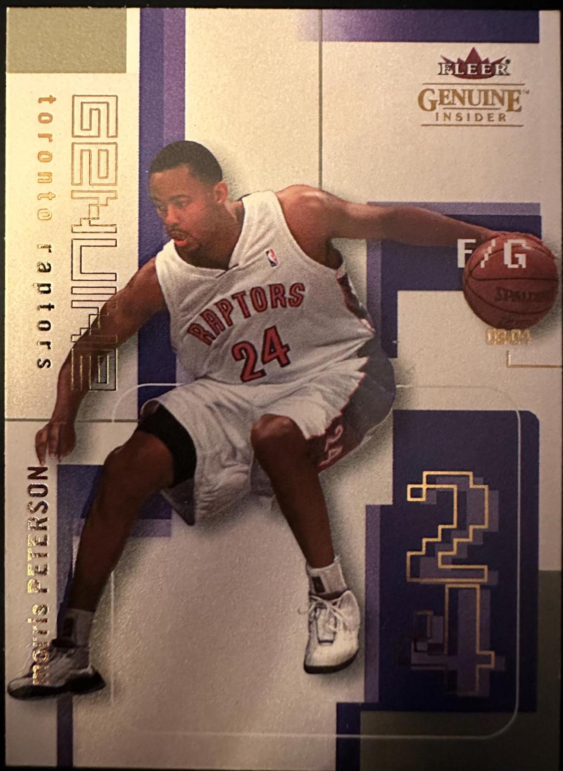 Morris Peterson #50 Basketball Cards 2003 Fleer Genuine Insider