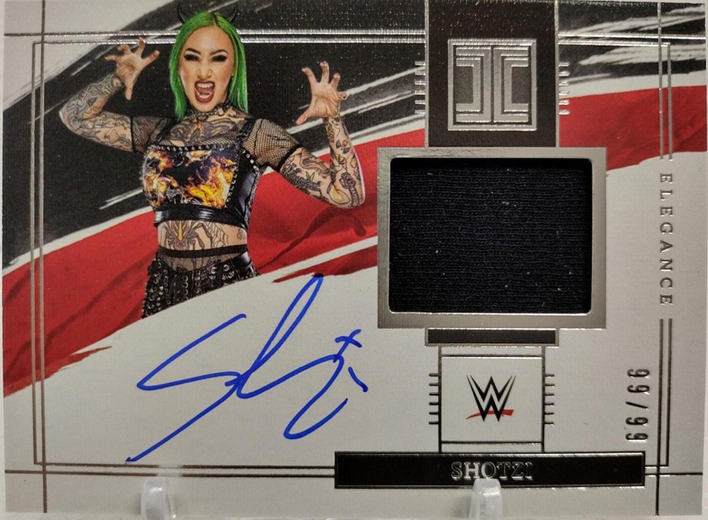 Shotzi #EM-SHZ Wrestling Cards 2022 Panini Impeccable WWE Elegance Memorabilia Autographs