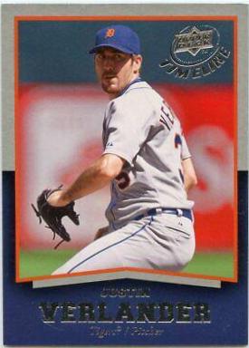 Justin Verlander #41 Baseball Cards 2008 Upper Deck Timeline