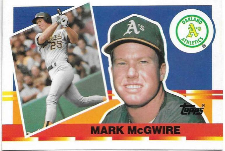 Mark McGwire #28 Baseball Cards 1990 Topps Big Baseball