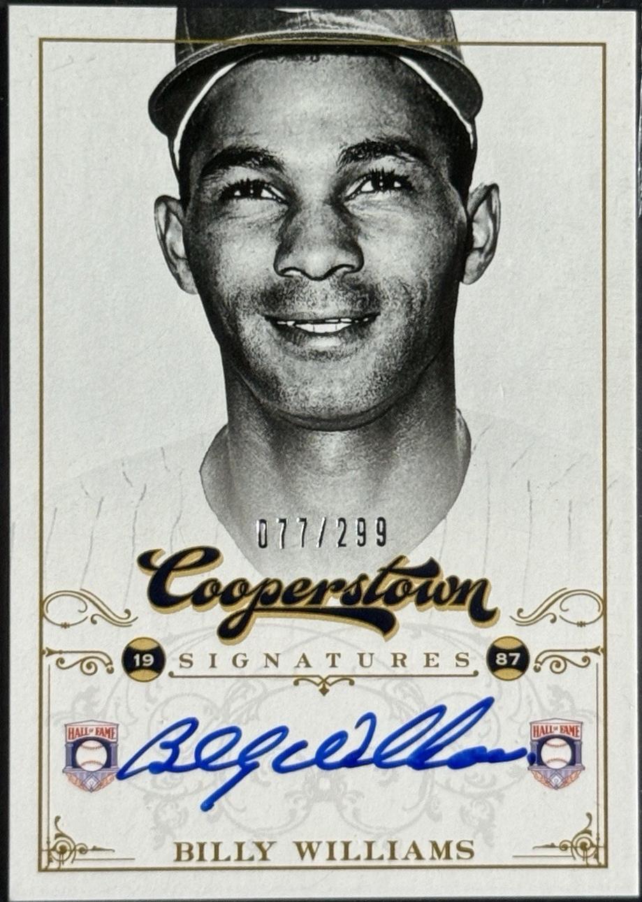 Billy Williams #HOF-BIL 2012 Panini Cooperstown Baseball Signatures