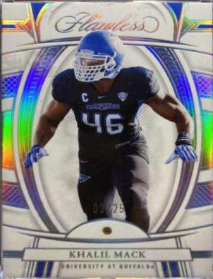 Khalil Mack #7 Football Cards 2023 Panini Flawless Collegiate