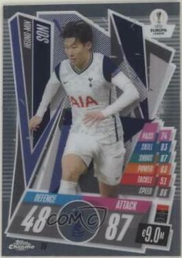 Heung Min Son #35 Soccer Cards 2020 Topps Chrome Match Attax UEFA Champions League