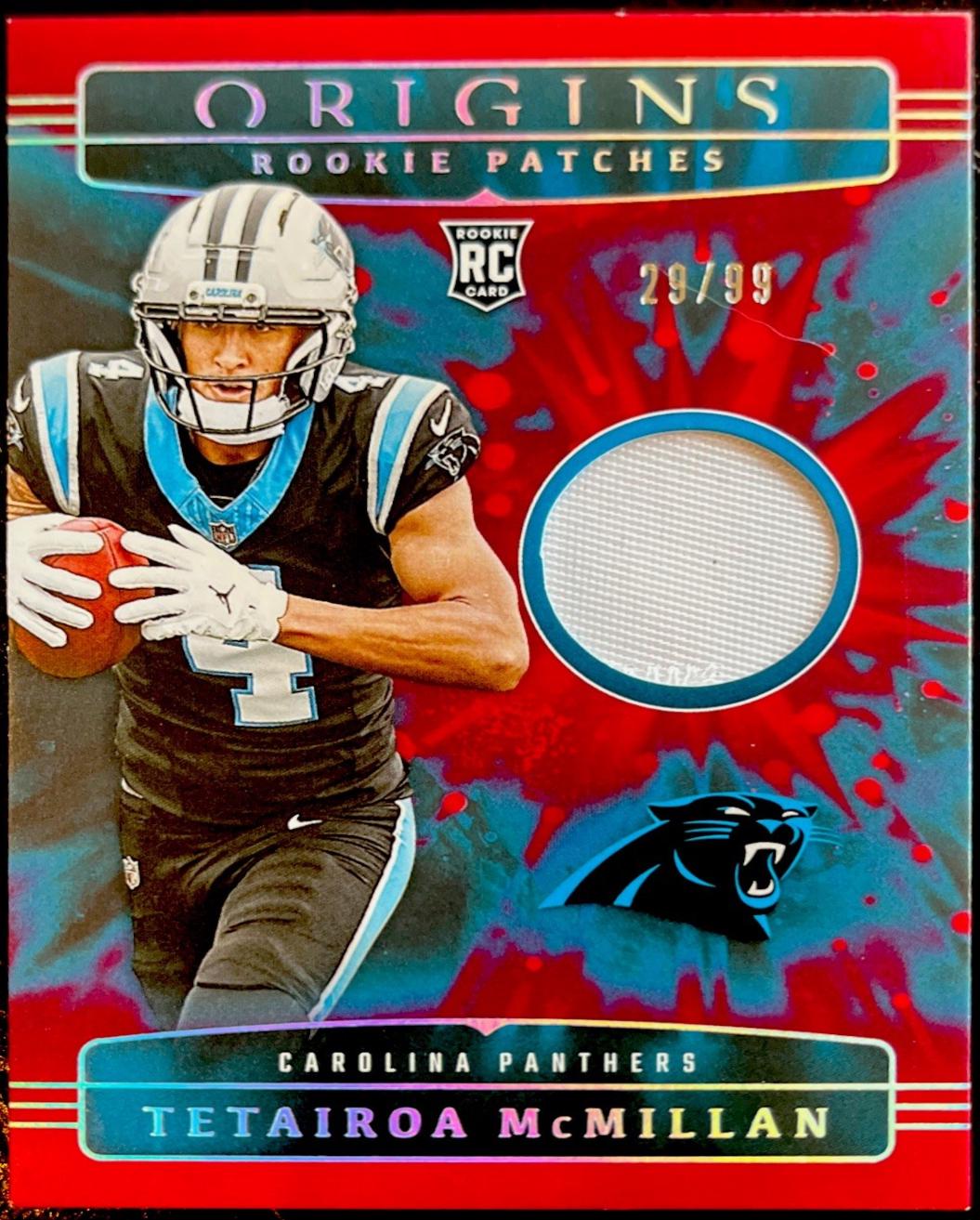 Tetairoa McMillan #RPH-TMN 2025 Panini Origins Rookie Patch Football
