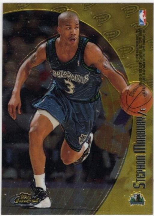Stephon Marbury / Gary Payton #M11 Basketball Cards 1998 Finest Mystery