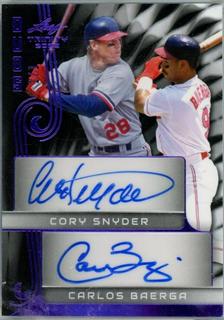 Cory Snyder / Carlos Baerga