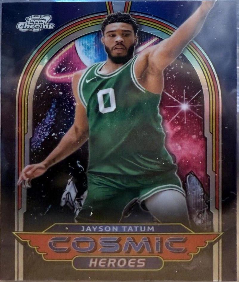 Jayson Tatum #CH-9 Basketball Cards 2023 Topps Cosmic Chrome Heroes
