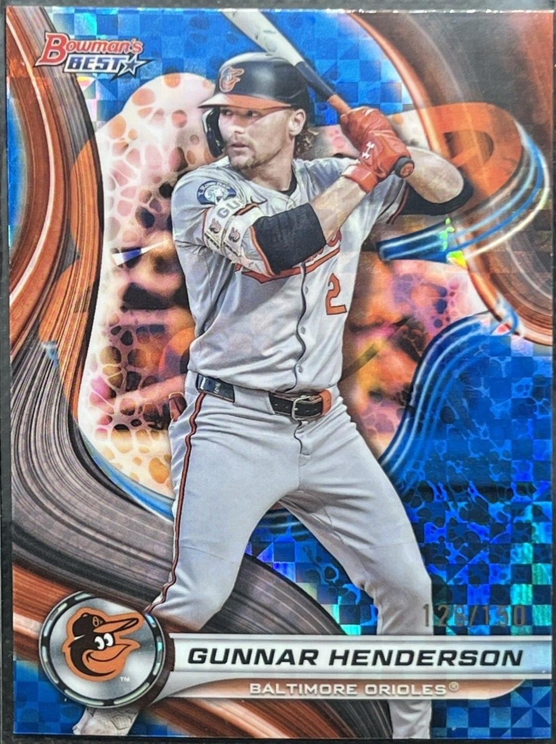 Gunnar Henderson [Blue X-fractor] #8 Prices | 2024 Bowman's Best