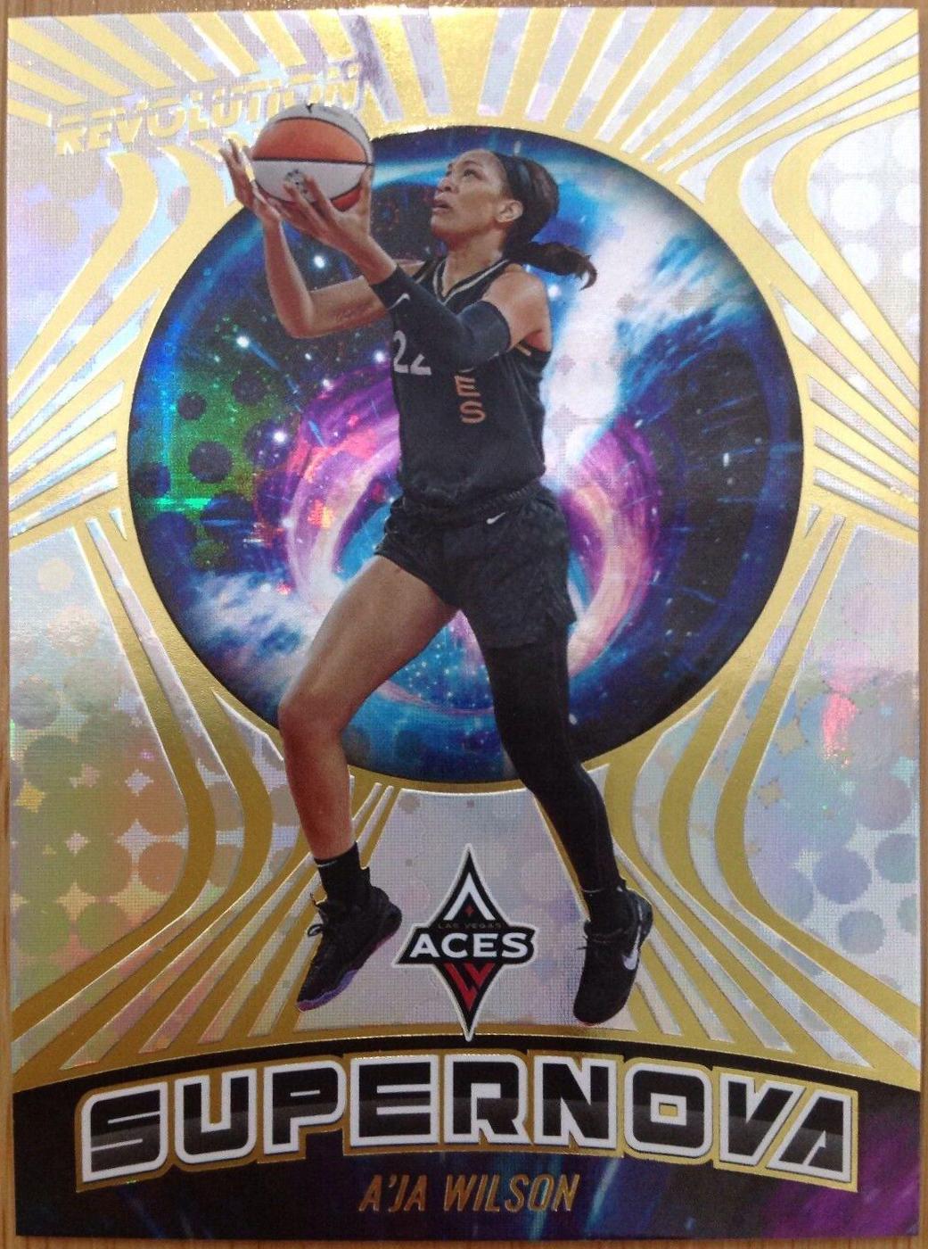 A'ja Wilson #9 Basketball Cards 2022 Panini Revolution WNBA Supernova