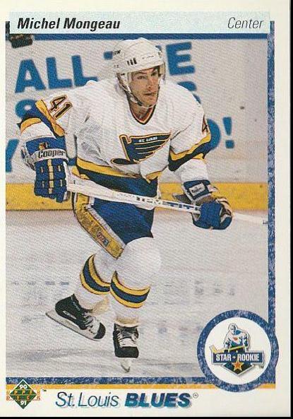 Michel Mongeau #345 Hockey Cards 1990 Upper Deck