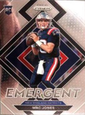Mac Jones #E-6 Football Cards 2021 Panini Prizm Emergent