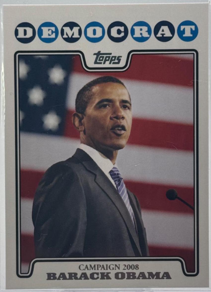 Barack Obama #C08-BO Baseball Cards 2008 Topps Campaign