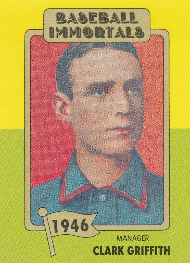 Clark Griffith #43 Baseball Cards 1980 Baseball Immortals