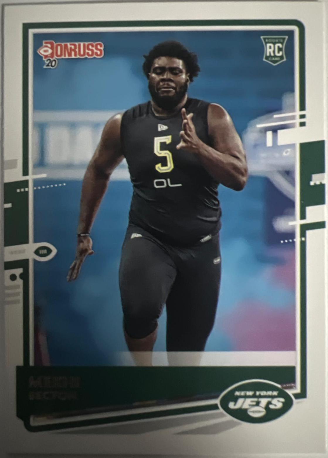 Mekhi Becton #270 Football Cards 2020 Panini Donruss