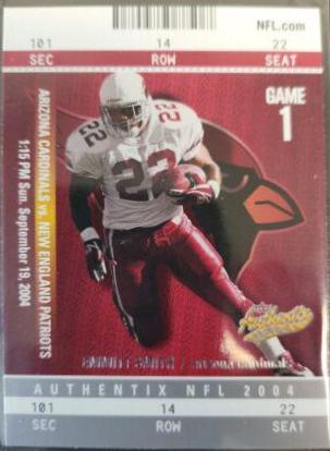 Emmitt Smith #96 2004 Fleer Authentix Football