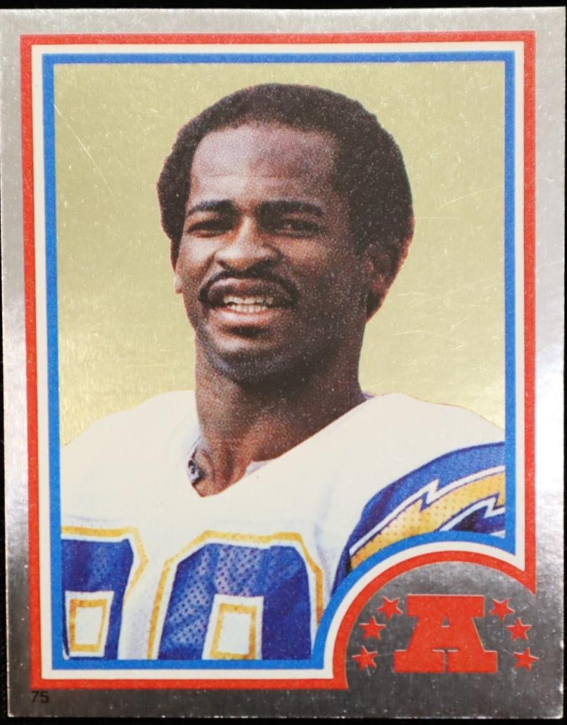 Wes Chandler #75 1983 Topps Stickers Football