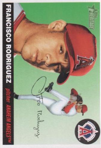 Francisco Rodriguez #38 Baseball Cards 2004 Topps Heritage