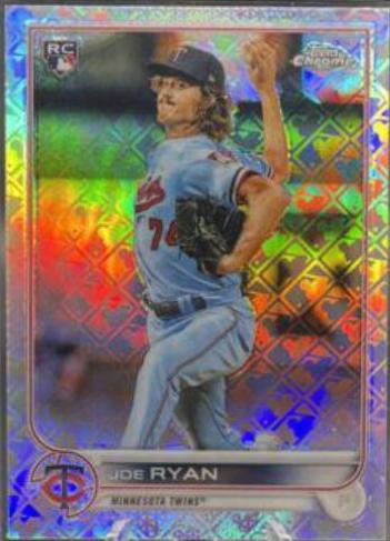 Joe Ryan #57 2022 Topps Chrome Logofractor Baseball