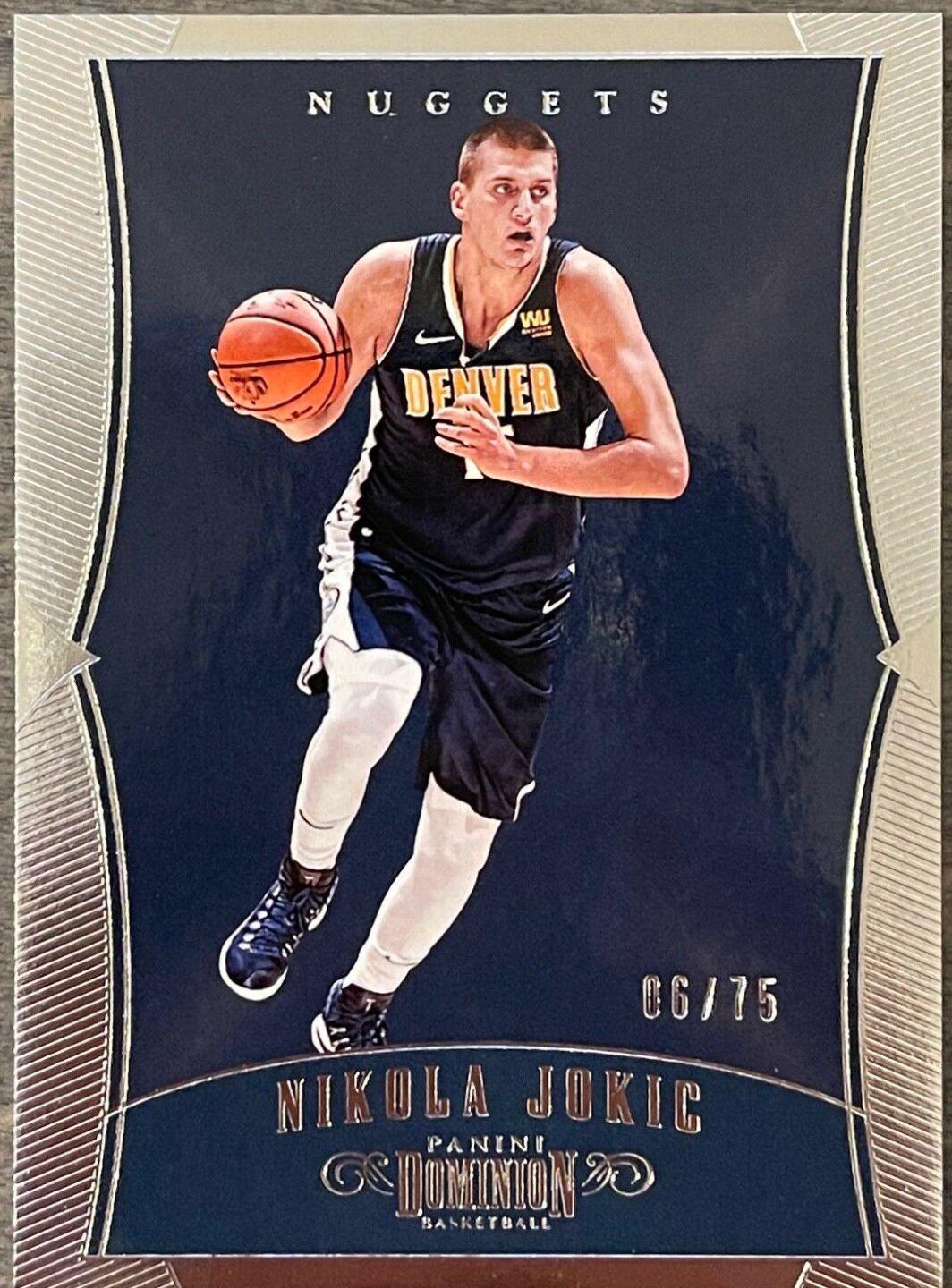 Nikola Jokic #30 Basketball Cards 2017 Panini Dominion