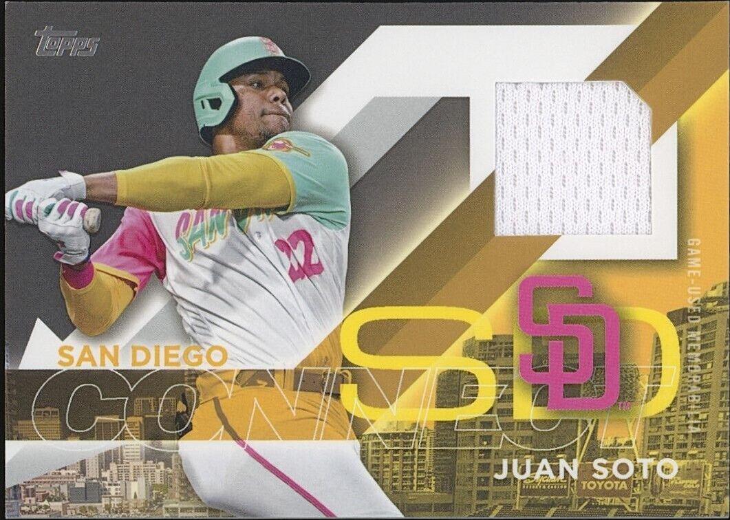 Juan Soto #CC-JSO Baseball Cards 2024 Topps City Connect Swatch