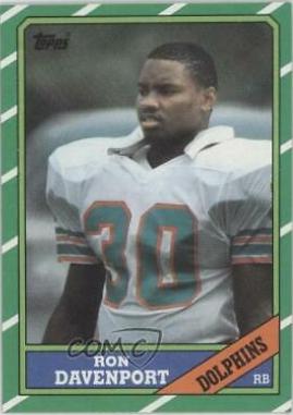 Ron Davenport #47 Football Cards 1986 Topps