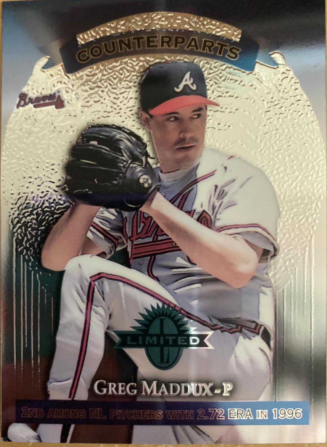 Greg Maddux, David Cone #1 Baseball Cards 1997 Panini Donruss Limited