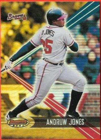 Andruw Jones #33 Baseball Cards 2001 Bowman's Best