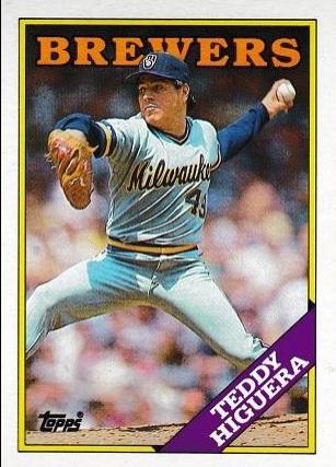 Teddy Higuera #110 Baseball Cards 1988 Topps