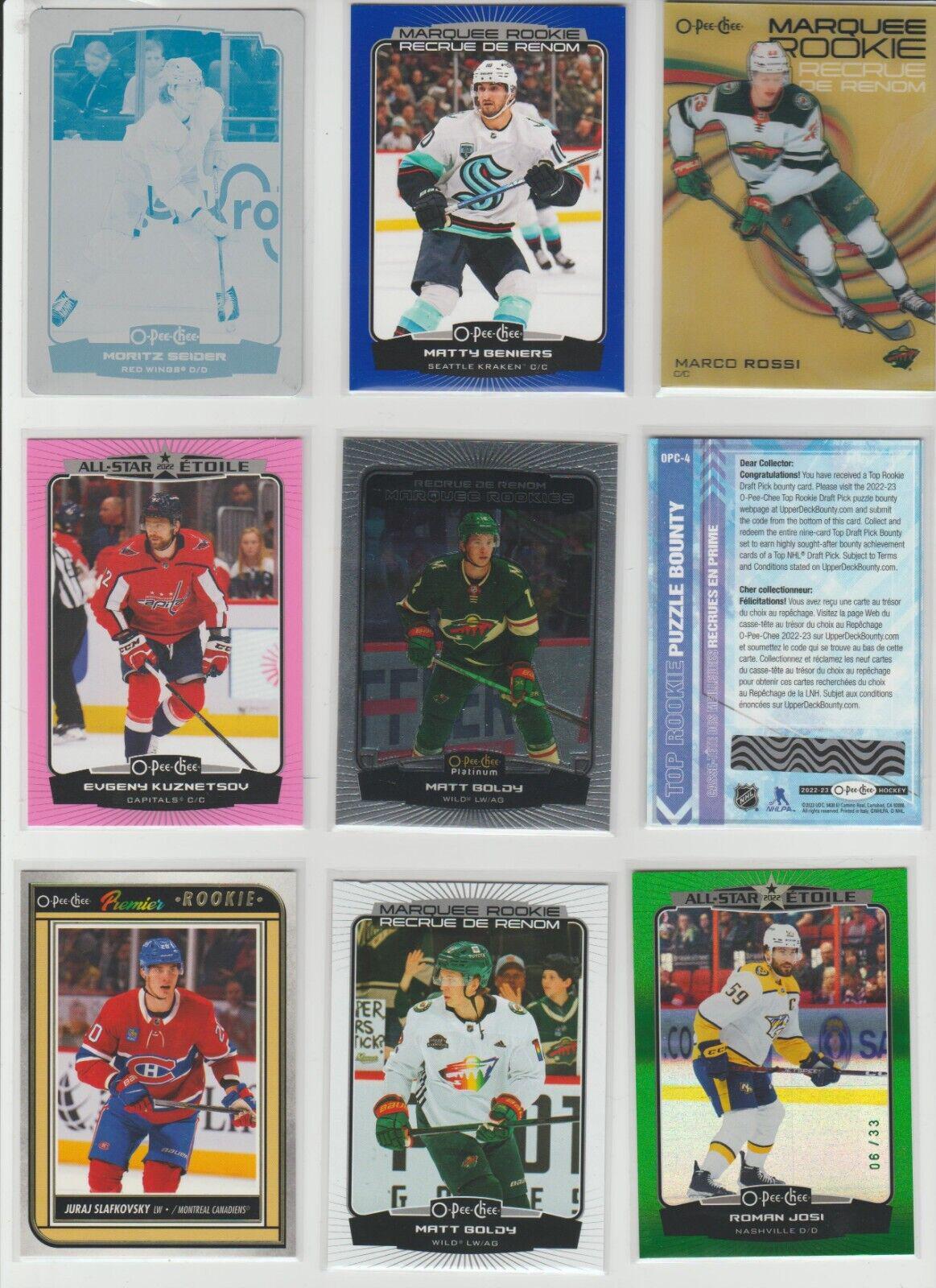 Moritz Seider #28 Hockey Cards 2022 O Pee Chee