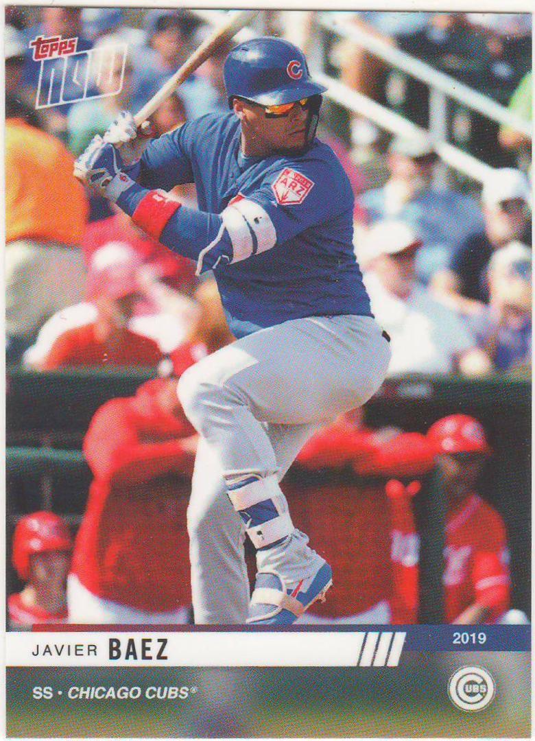 Javier Baez #OD-304 2019 Topps Now Road To Opening Day Baseball