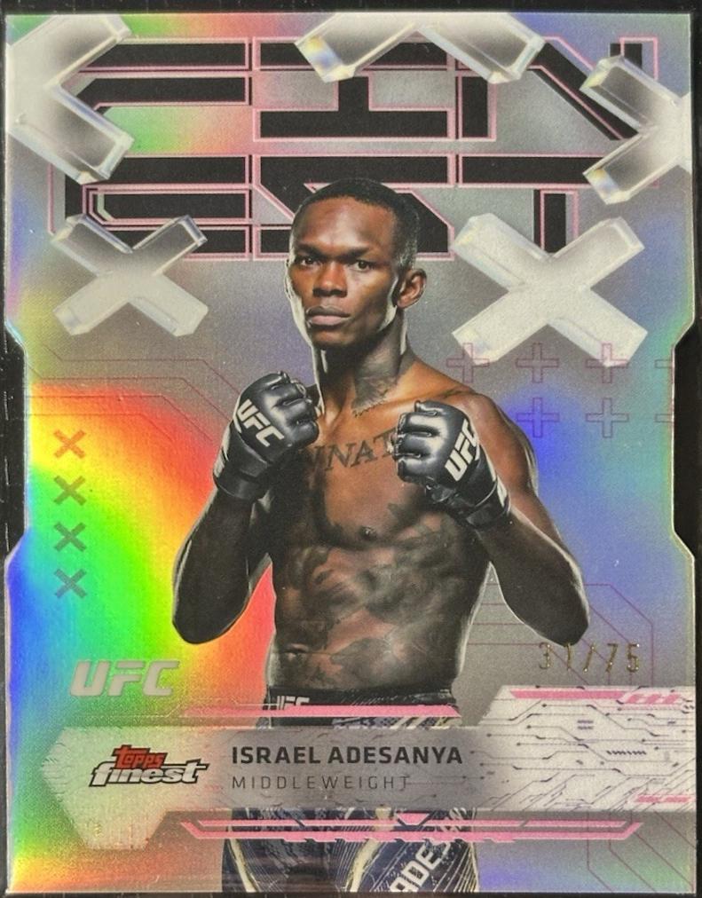 Israel Adesanya [Die-Cut Refractor] #17