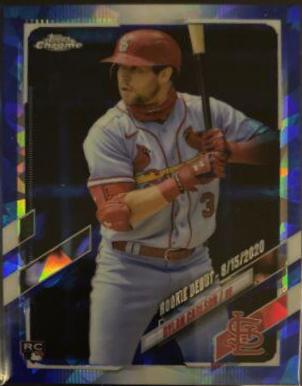 Dylan Carlson #US197 2021 Topps Chrome Update Sapphire Baseball