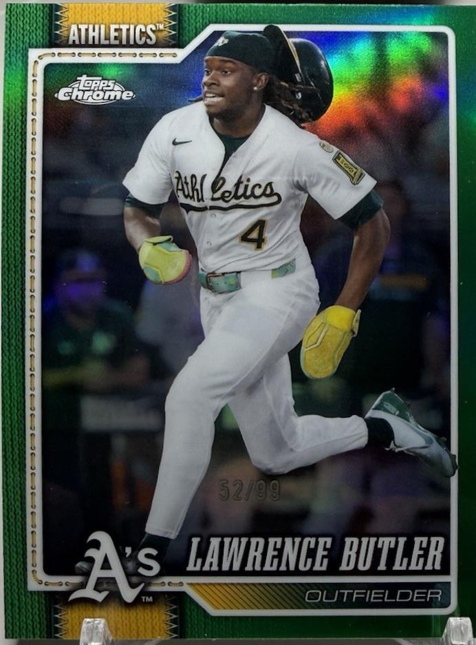 Lawrence Butler [Green Refractor] (2026 Topps Chrome)