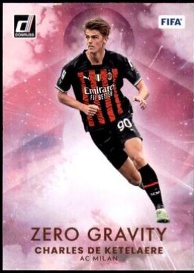 Charles De Ketelaere #1 Soccer Cards 2022 Panini Donruss Zero Gravity