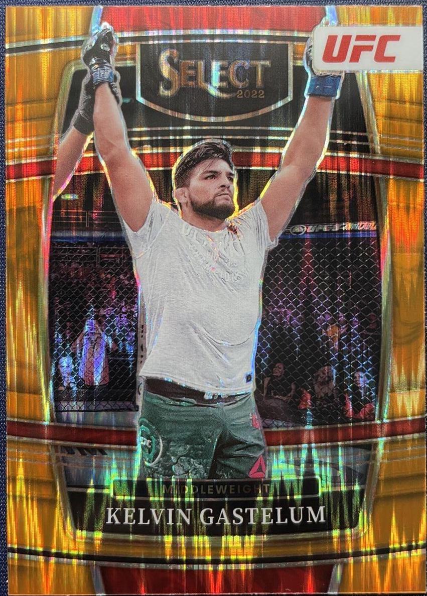 Kelvin Gastelum [Orange Flash] #38 Prices | 2022 Panini Select UFC ...