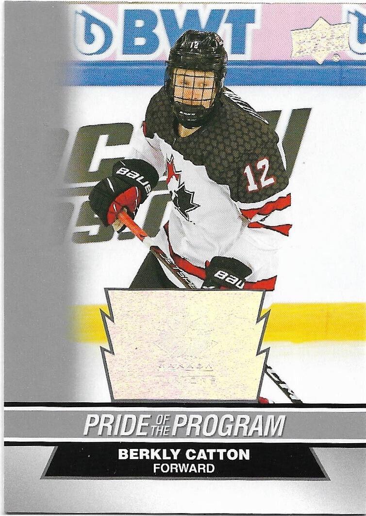 Berkly Catton #92 2023 Upper Deck Team Canada Juniors Hockey