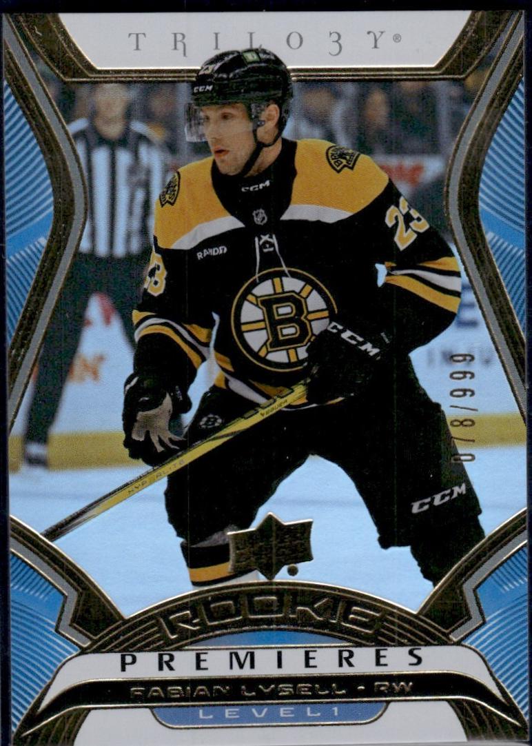 Fabian Lysell #T-11 Hockey Cards 2024 Upper Deck Trilogy Rookie Premiere