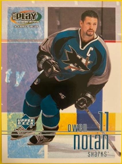 Owen Nolan #81 Hockey Cards 2001 Upper Deck Playmaker