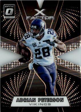 Adrian Peterson #2 Football Cards 2016 Panini Donruss Optic X-Factor