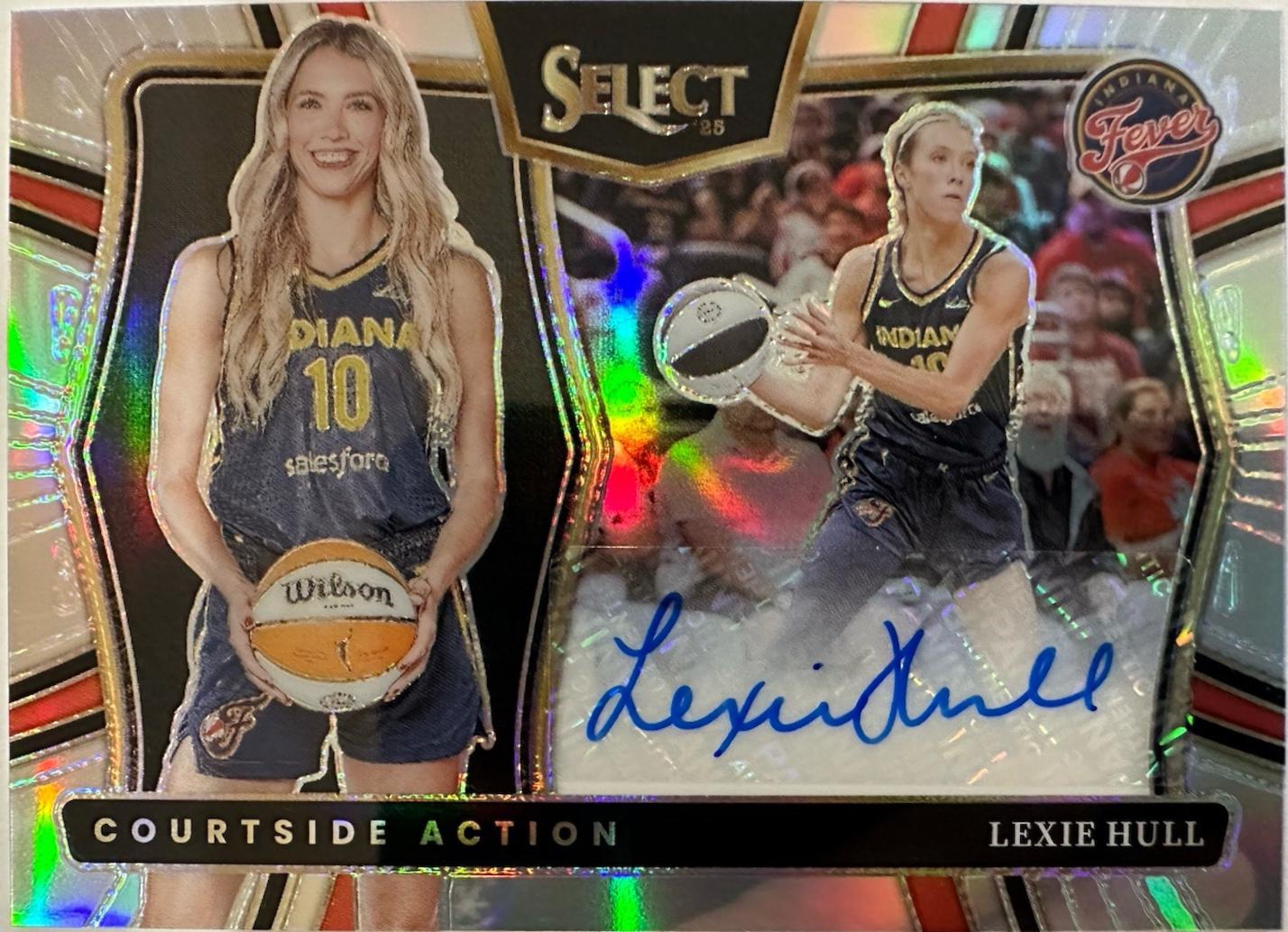 Lexie Hull #22 2025 Panini Select WNBA Courtside Action Signatures