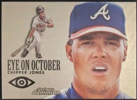 Chipper Jones #5EO Baseball Cards 2000 Skybox Dominion Eye on October